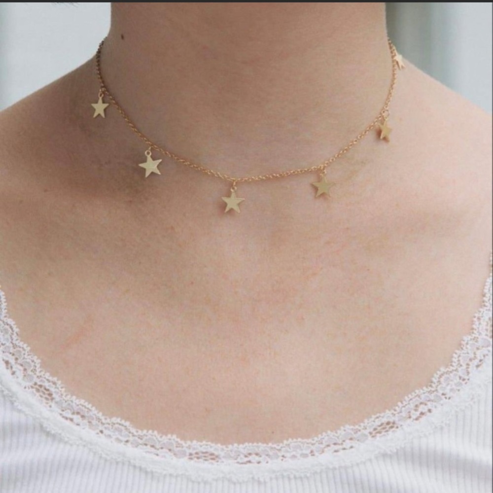 Brandy Melville Gold Star Choker